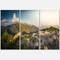 Designart - Rocky Green Mountains Panorama - Landscape Canvas Art Print